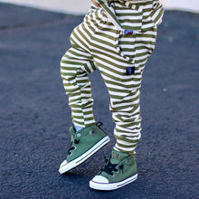 Load image into Gallery viewer, Olive Striped Joggers
