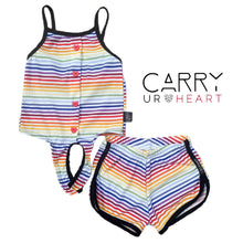 Load image into Gallery viewer, Retro Rainbow Striped Knotty Cami
