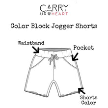 Load image into Gallery viewer, Color Block Jogger Shorts
