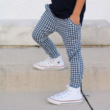 Load image into Gallery viewer, Navy Houndstooth Joggers no
