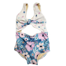 Load image into Gallery viewer, Blue Floral Monokini
