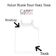 Load image into Gallery viewer, Color Block Cami Tank
