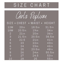 Load image into Gallery viewer, Girls Classic Solid Peplum
